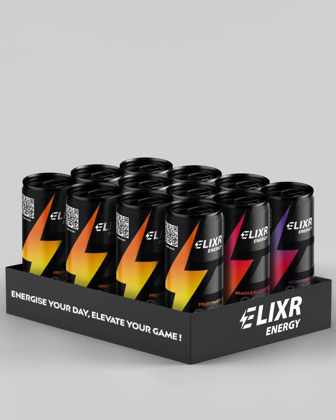 ELIXR ENERGY DRINK VARIETY PACK (12 PACK)