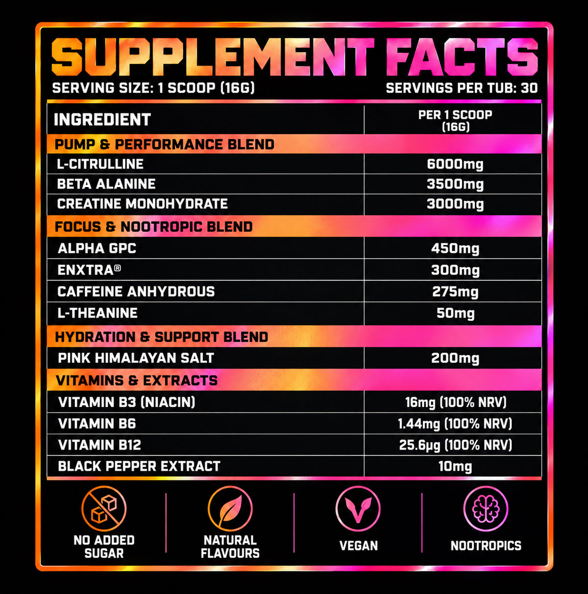 ELIXR ENERGY PRE-WORKOUT POWDER