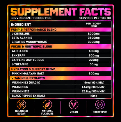 ELIXR ENERGY PRE-WORKOUT POWDER