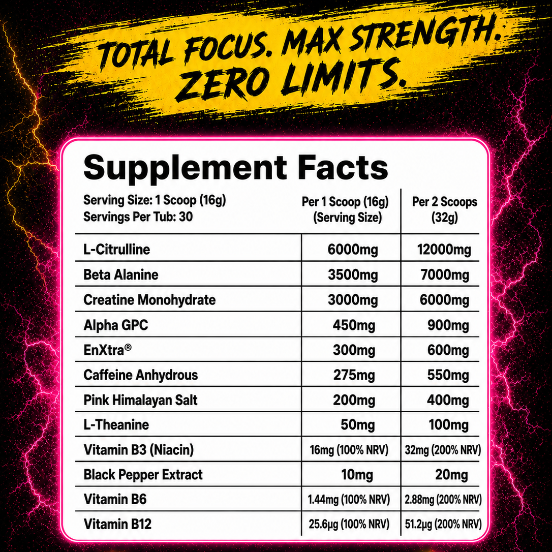 ELIXR ENERGY PRE-WORKOUT POWDER
