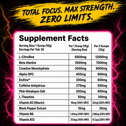 ELIXR ENERGY PRE-WORKOUT POWDER