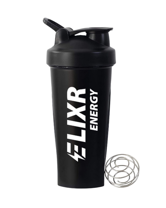 Elixr energy powder shaker in black