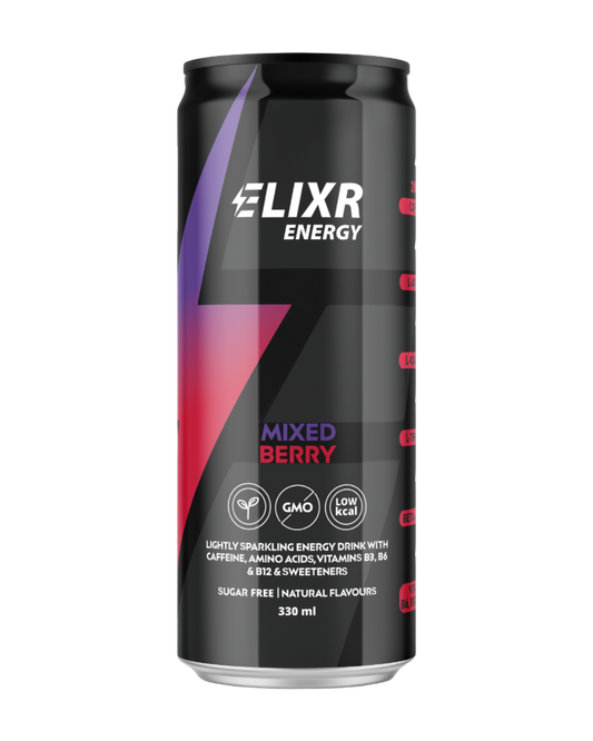 ELIXR MIXED BERRY ENERGY DRINK (12 PACK)