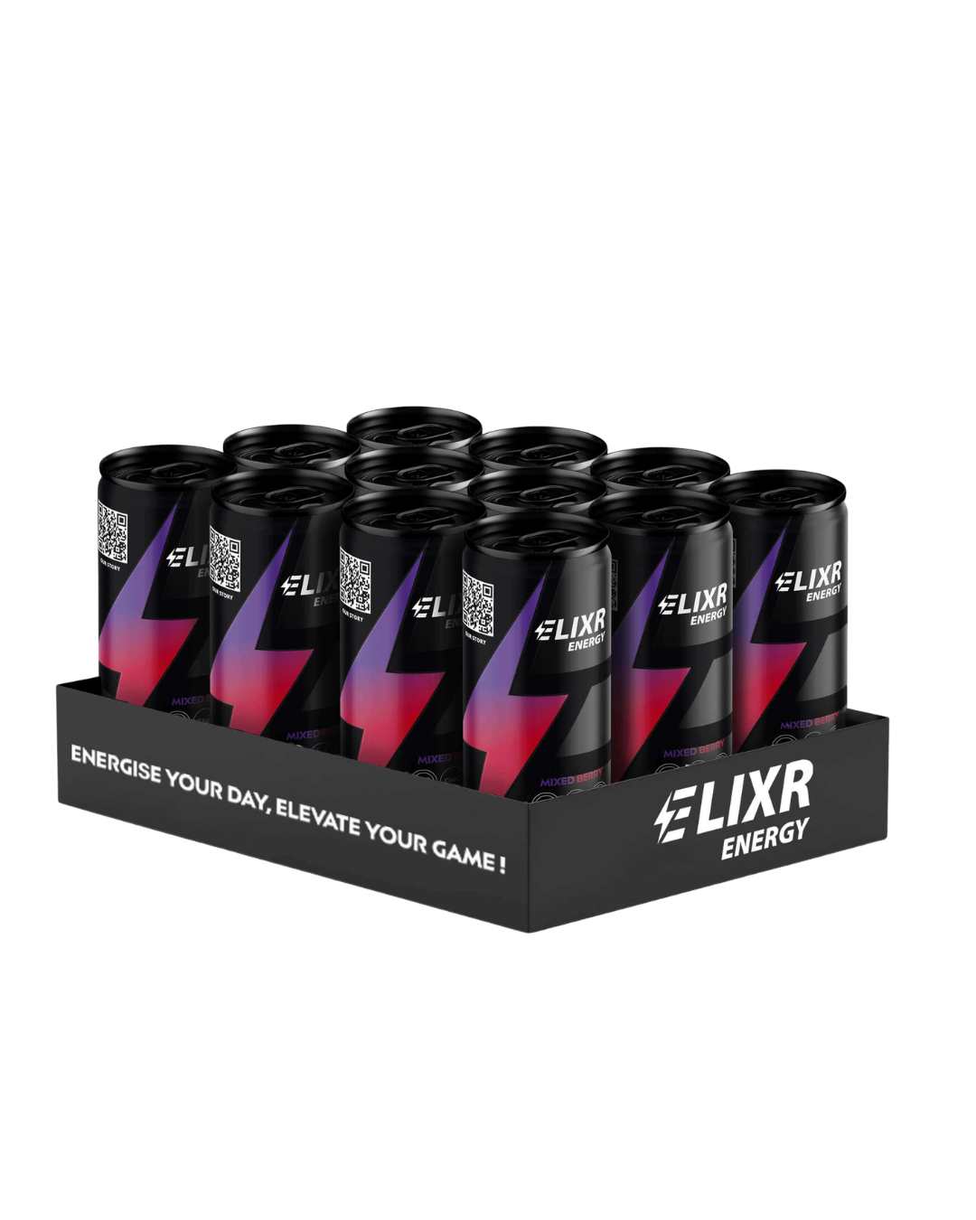 ELIXR MIXED BERRY PRE WORKOUT ENERGY DRINK (12 PACK) - TRADE