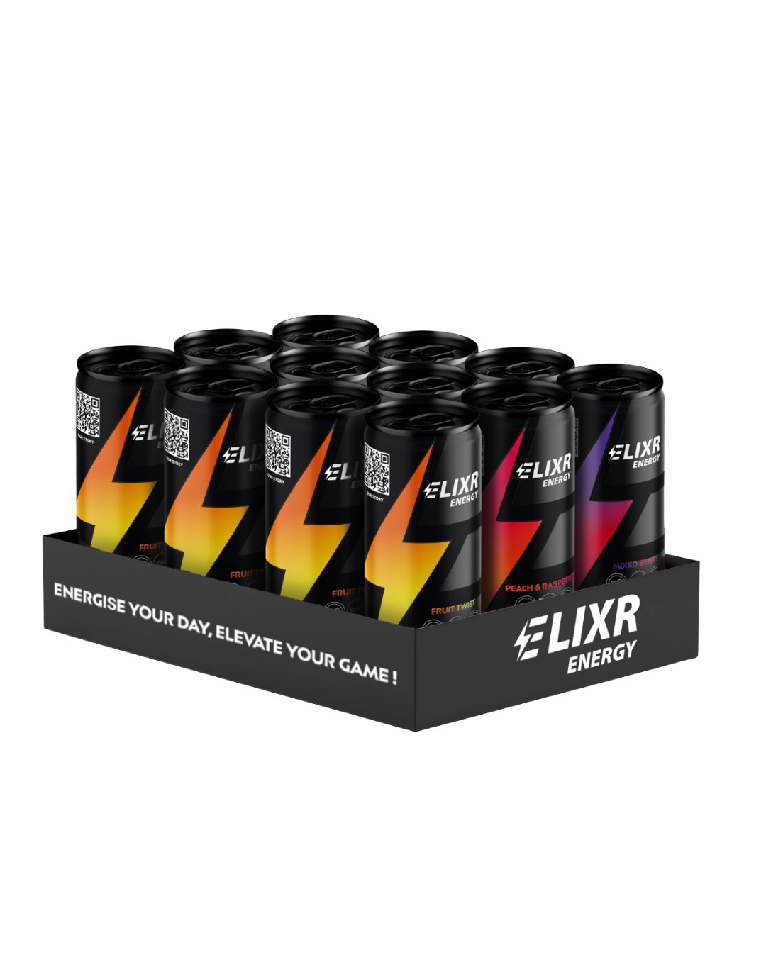 ELIXR ENERGY DRINK VARIETY PACK (12 PACK)