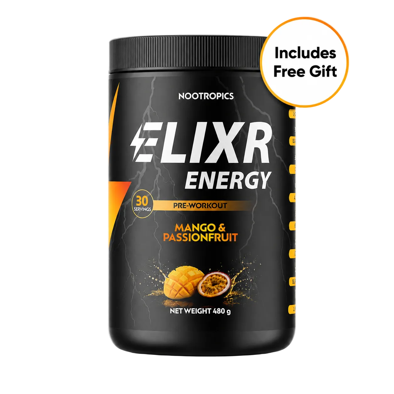 ELIXR ENERGY PRE-WORKOUT POWDER